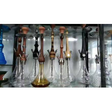 WOYU china manufacturer glass hookah with wooden hookah stem